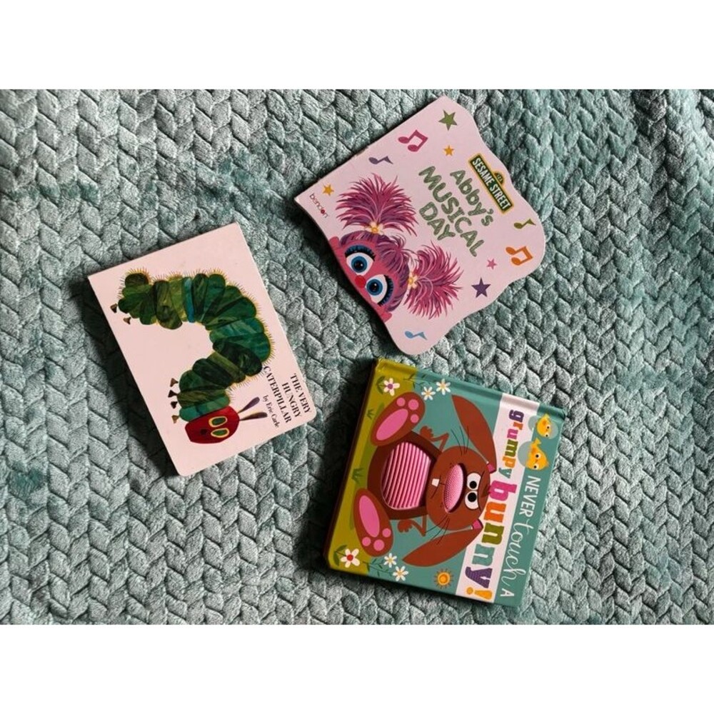 Children's Board Book Lot - Very Hungry Caterpillar, Abby's Musical Day, Grumpy